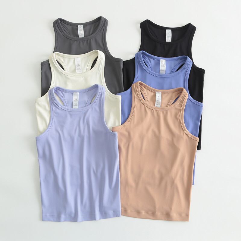 Dupe, maiou cu spate cu spatele curse, până la talie, pentru femei, moale, elastic în patru direcții, cămăși de yoga, de vară, respirabil