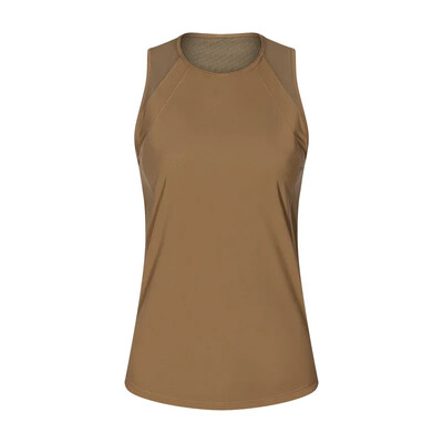 Lungimea șoldului Sculpt Tank Top, care elimină transpirația, cu croiala clasică, cămăși fără mâneci, plasă elastică în patru direcții, vestă ușoară pentru alergare Îmbrăcăminte de gimnastică