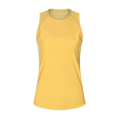 Lungimea șoldului Sculpt Tank Top, care elimină transpirația, cu croiala clasică, cămăși fără mâneci, plasă elastică în patru direcții, vestă ușoară pentru alergare Îmbrăcăminte de gimnastică