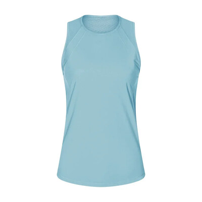 Lungimea șoldului Sculpt Tank Top, care elimină transpirația, cu croiala clasică, cămăși fără mâneci, plasă elastică în patru direcții, vestă ușoară pentru alergare Îmbrăcăminte de gimnastică