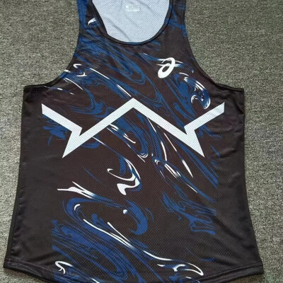 Vieglatlētikas veste sporta bioloģiskais tests Elpojošs skriešanas maratons, treniņš, sacensību tērps sporta tērps ātri žūstošs vasara