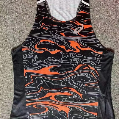 Vieglatlētikas veste sporta bioloģiskais tests Elpojošs skriešanas maratons, treniņš, sacensību tērps sporta tērps ātri žūstošs vasara