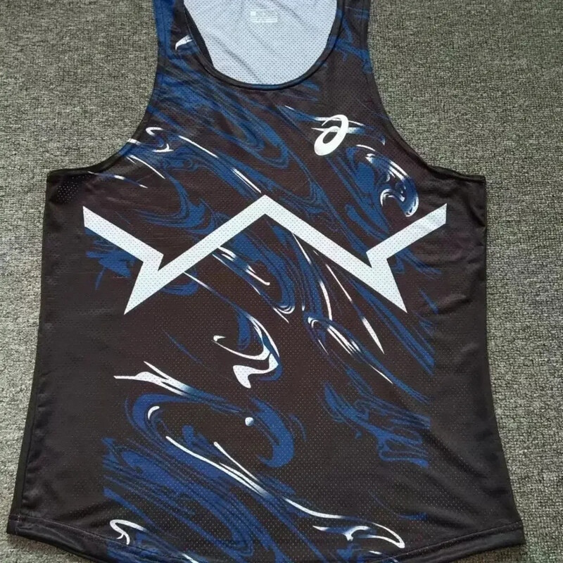 Vieglatlētikas veste sporta bioloģiskais tests Elpojošs skriešanas maratons, treniņš, sacensību tērps sporta tērps ātri žūstošs vasara