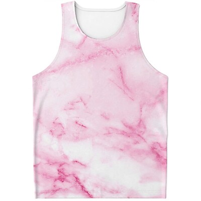 Tricou cu imprimare digitală, cu model de marmură, negru, alb, pentru bărbați, ocazional, supradimensionat, fără mâneci, vestă pentru bărbați, cu uscare rapidă, Ropa Hombre