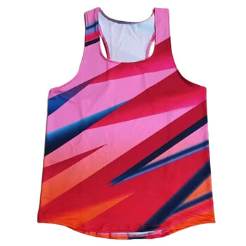 Athletics Tank Top Αθλητικά Ενδύματα για τρέξιμο Πουκάμισο γυμναστικής Ανδρικά ρούχα Αμάνικο γιλέκο τρεξίματος Μονό στίβου