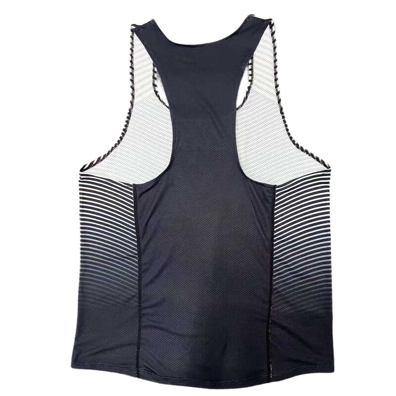 Vīriešu skriešanas maratona singleti bez piedurknēm sporta zāles apģērbi vīriešiem bezpiedurkņu veste vīriešiem, skriešanas vestes pielāgošana