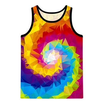 Graffiti PatternTank Top 3D Print Μπλούζες γυμναστικής Ανδρικά καλοκαιρινά streetwear γιλέκο μπάσκετ γρήγορου στεγνώματος Αμάνικο T-shirt Ανδρικά ρούχα