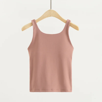 Cămăși de yoga cu gât în U, fără spate