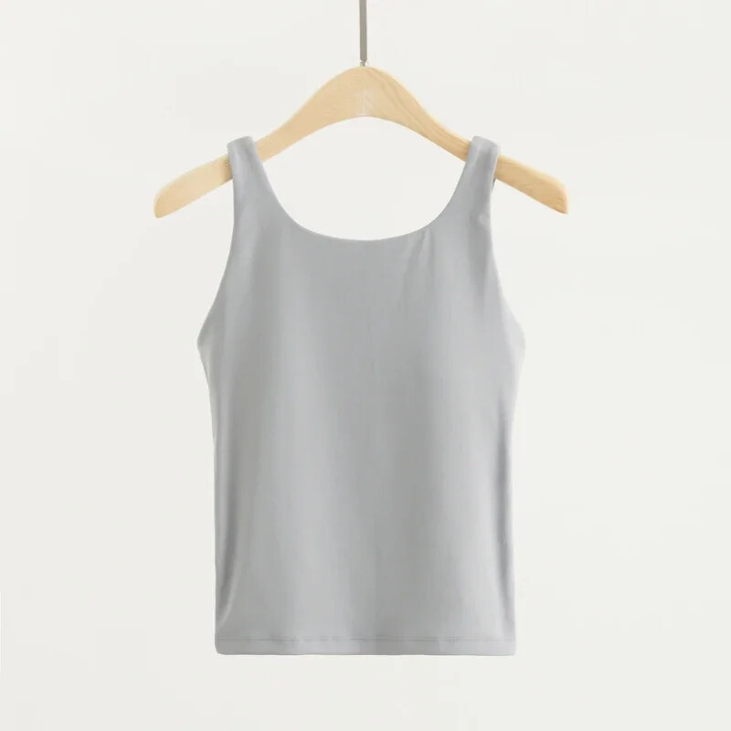 Cămăși de yoga cu gât în U, fără spate