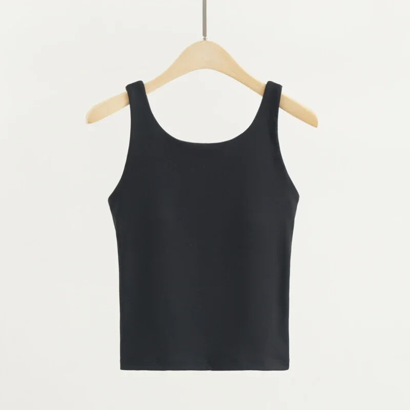 Cămăși de yoga cu gât în U, fără spate