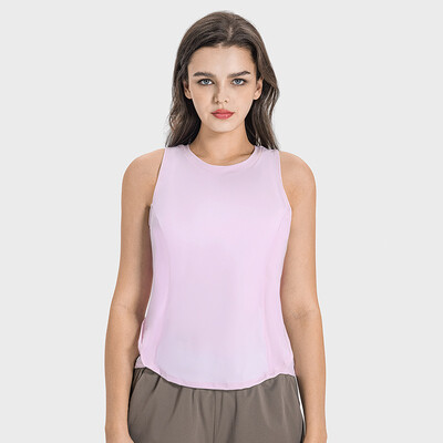 2024. gada pavasaris/vasara, jauns ledus sajūtas sporta topis sievietēm, mitrumu izvadošs, elpojošs, ātri žūstošs, brīvs fitnesa, skriešanas jogas tops