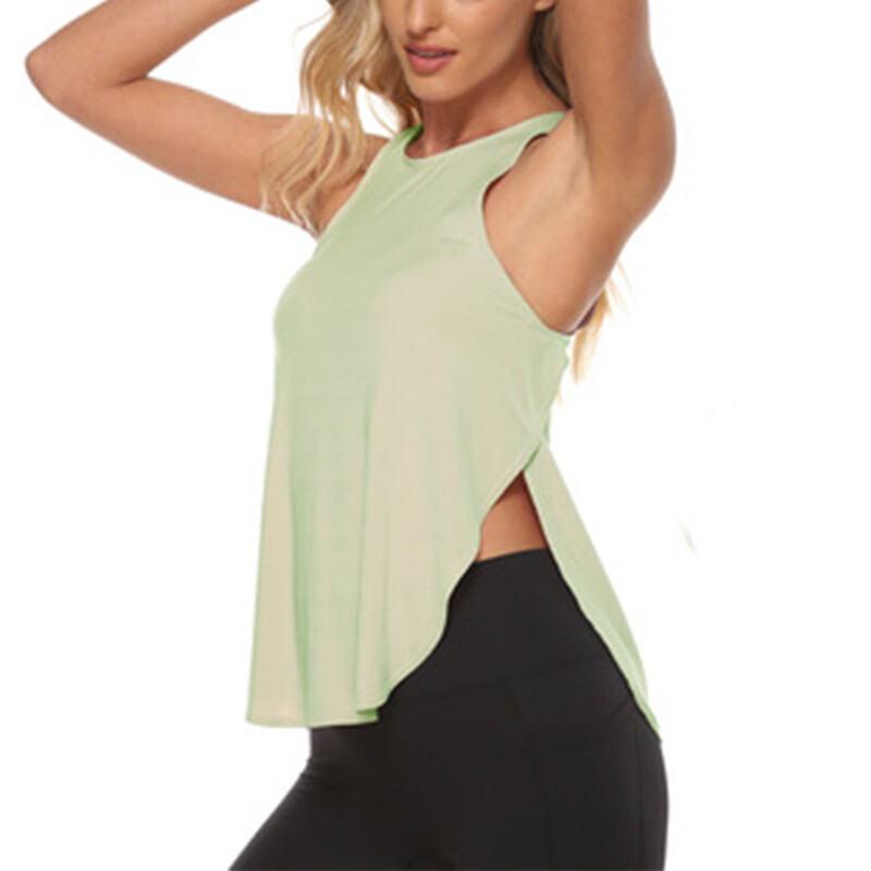 Vestă de yoga pentru femei Cămăși pentru alergare, fără mâneci, maiuu de gimnastică, îmbrăcăminte sport, cu uscare rapidă, maiuu de antrenament, respirabil, haine de fitness