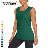 TACVASEN Tricouri de antrenament pentru antrenament de vară cu uscare rapidă, pentru femei, cu gâtul turn, tricouri fără mâneci, maiuri respirabile pentru antrenament pentru alergare