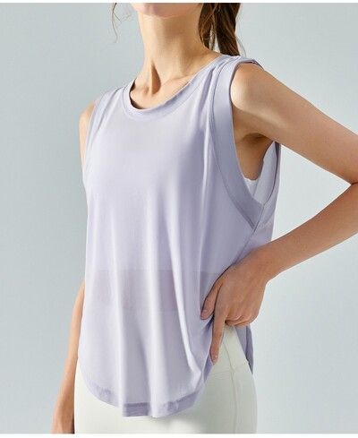 Cloud Hide Quick Dry Sieviešu sporta krekli XL Crop Top Elpojošs Liela izmēra Jogas T-krekls Treniņam piesedzamā veste bez piedurknēm