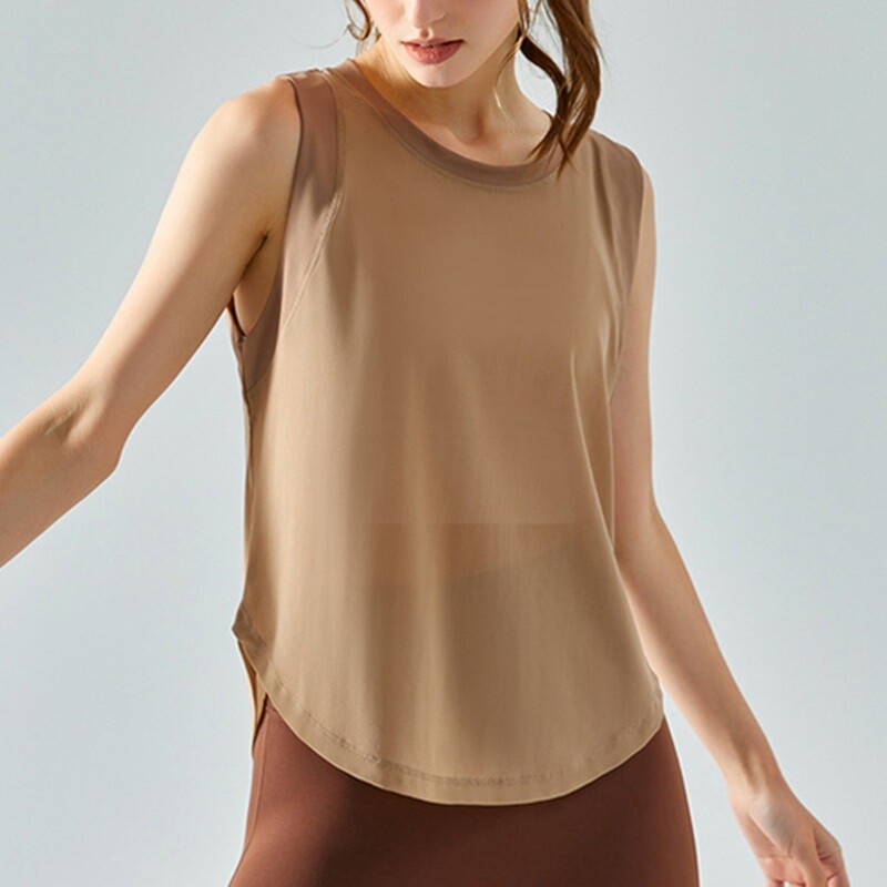 Cloud Hide Quick Dry Sieviešu sporta krekli XL Crop Top Elpojošs Liela izmēra Jogas T-krekls Treniņam piesedzamā veste bez piedurknēm