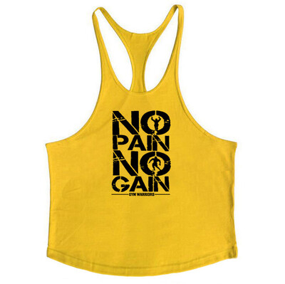 Curea de umăr din bumbac 1 cm Bodybuilding Stringer Tank top Men Fitness Singlets Cămașă musculară de vară Sala de sport Îmbrăcăminte Vestă sportivă