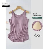 Modalna majica bez rukava Ženska podloga za prsa Kućna majica Ljetna opuštena gornja odjeća bez rukava za veće veličine