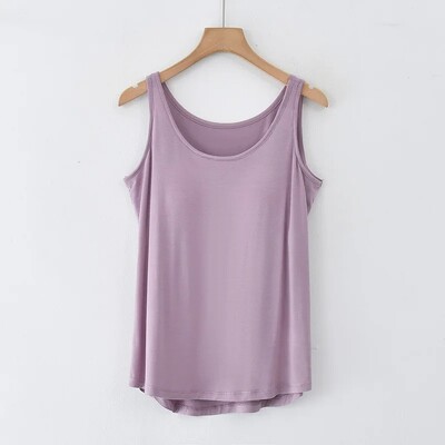 Modalna majica bez rukava Ženska podloga za prsa Kućna majica Ljetna opuštena gornja odjeća bez rukava za veće veličine