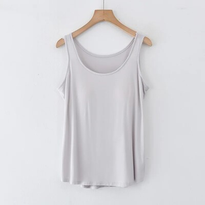Modalna majica bez rukava Ženska podloga za prsa Kućna majica Ljetna opuštena gornja odjeća bez rukava za veće veličine