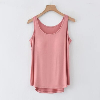 Modalna majica bez rukava Ženska podloga za prsa Kućna majica Ljetna opuštena gornja odjeća bez rukava za veće veličine