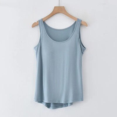 Modalna majica bez rukava Ženska podloga za prsa Kućna majica Ljetna opuštena gornja odjeća bez rukava za veće veličine