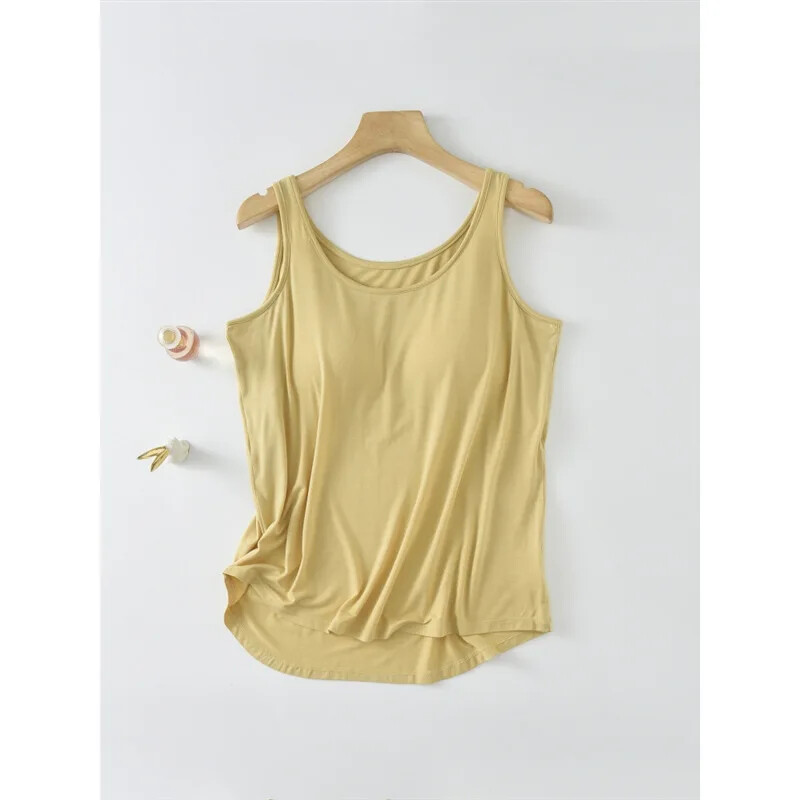Modalna majica bez rukava Ženska podloga za prsa Kućna majica Ljetna opuštena gornja odjeća bez rukava za veće veličine