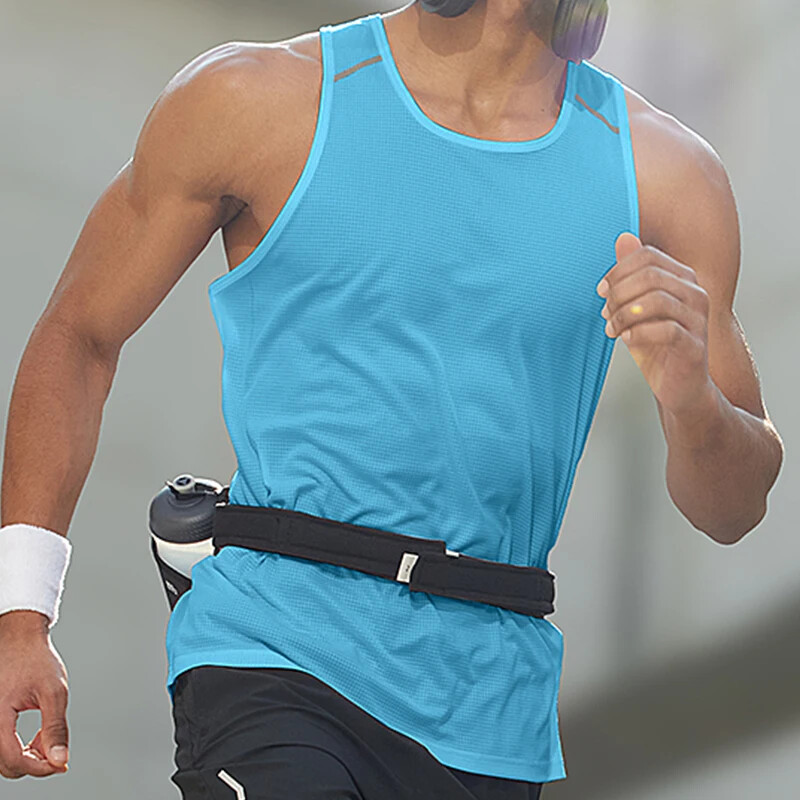 Bărbați Îmbrăcăminte sport Bărbați Gimnașă Fitness Vest Îmbrăcăminte sportivă pentru bărbați Tricou fără mâneci Atletism Alergare Îmbrăcăminte Drumeții Veste Trening bărbați