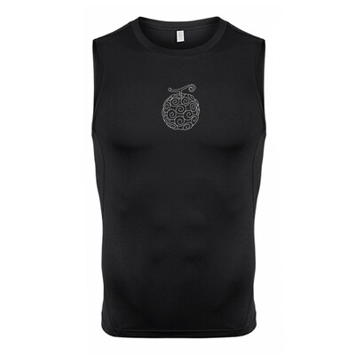 Cămașă de compresie fără mâneci cu grafică pentru bărbați, cu uscare rapidă, maiuri elastice, pentru antrenament de gimnastică, pentru alergare, maiouri de bază.