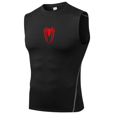 Tricou mai subțire fără mâneci pentru bărbați, elastic, fără mâneci, vară, cu uscare rapidă, respirabil, sport, fitness, baschet, ciclism