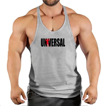 Unversal Gym Stringers Ανδρικά Tank Tops Αμάνικο πουκάμισο Y πλάτη Bodybuilding and Fitness Ανδρικά γυμναστήρια Μονά Ρούχα Μυϊκές ρεγκάτες