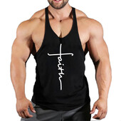 Zīmolu sporta zāle Apģērbi Kokvilnas Singlets Canotte Bodybuilding Stringer Tank Top Vīriešu Fitnesa Krekls Muskuļu Puiši Bezpiedurkņu Veste Tanktop