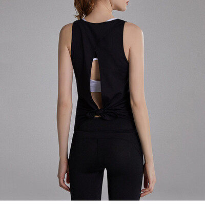 Ženske majice bez rukava za jogu Brzosušeće ženske odjeće za vježbanje u teretani Bez rukava Sportske majice bez leđa Cross Sportske majice Majica za fitness 2022.