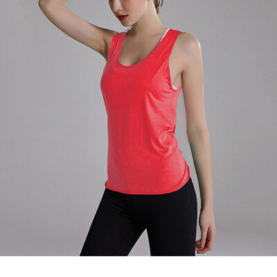 Ženske majice bez rukava za jogu Brzosušeće ženske odjeće za vježbanje u teretani Bez rukava Sportske majice bez leđa Cross Sportske majice Majica za fitness 2022.