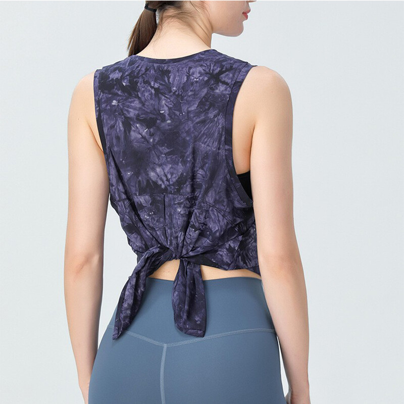 Ženska brzosušeća sportska vesta za trčanje, fitness majica bez rukava, joga majica bez rukava, ljepota, vanjska sportska majica