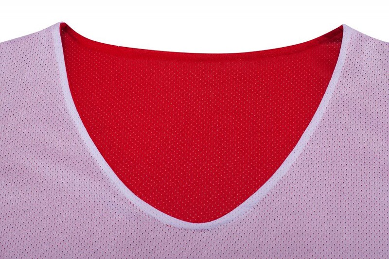 Uniforme din jerseu de baschet pentru bărbați, cu două fețe, uscare rapidă, îmbrăcăminte pentru antrenament, cămăși sport cu mâneci cu două etaje