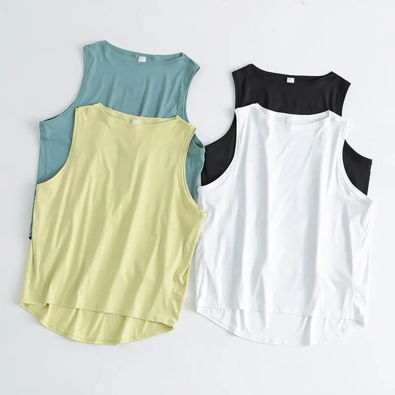 Vestă de vară pentru femei, fără mâneci, largi, fitness, modă, maioul sport, yoga, respirabil, de bună calitate, maiuri casual 3 culori