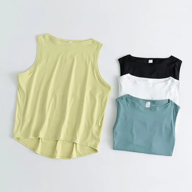 Vestă de vară pentru femei, fără mâneci, largi, fitness, modă, maioul sport, yoga, respirabil, de bună calitate, maiuri casual 3 culori