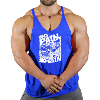 2024 Noul Bodybuilding Stringer Tank Tops Bărbați Anime amuzant de vară Îmbrăcăminte vestă de alergare Îmbrăcăminte de fitness Maiuri de gimnastică din bumbac