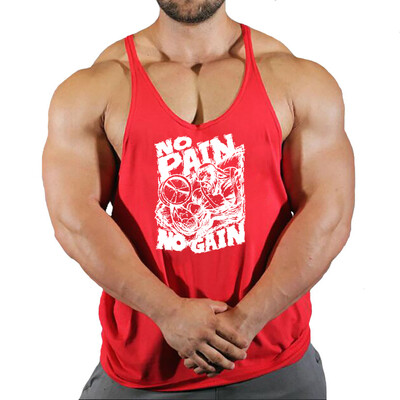 2024 Noul Bodybuilding Stringer Tank Tops Bărbați Anime amuzant de vară Îmbrăcăminte vestă de alergare Îmbrăcăminte de fitness Maiuri de gimnastică din bumbac