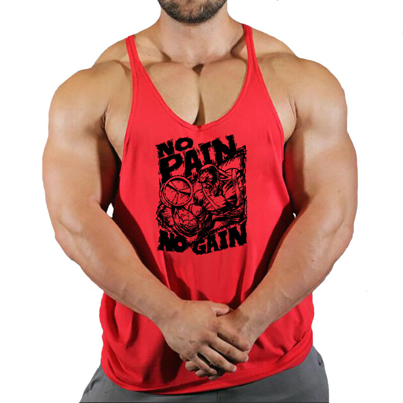 2024 Noul Bodybuilding Stringer Tank Tops Bărbați Anime amuzant de vară Îmbrăcăminte vestă de alergare Îmbrăcăminte de fitness Maiuri de gimnastică din bumbac
