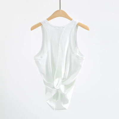 Top tanc de yoga atletic super moale, ușoare, femei, spate, deschis, simplu, sport, vestă de fitness, îmbrăcăminte largi, din nailon, pentru antrenament.