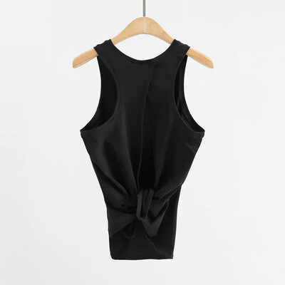 Top tanc de yoga atletic super moale, ușoare, femei, spate, deschis, simplu, sport, vestă de fitness, îmbrăcăminte largi, din nailon, pentru antrenament.