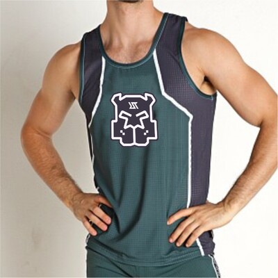 Maieu din plasă pentru bărbați SexyMan Play Lenjerie de noapte Vestă pentru gimnastică musculară Cămașă fără mâneci Culturism Maiote de fitness Îmbrăcăminte RT