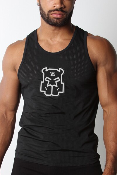 Maieu din plasă pentru bărbați SexyMan Play Lenjerie de noapte Vestă pentru gimnastică musculară Cămașă fără mâneci Culturism Maiote de fitness Îmbrăcăminte RT