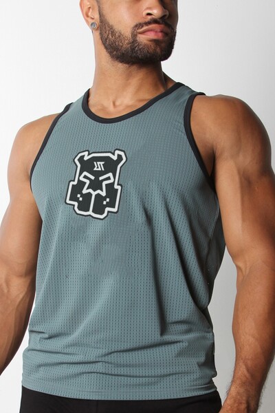 Maieu din plasă pentru bărbați SexyMan Play Lenjerie de noapte Vestă pentru gimnastică musculară Cămașă fără mâneci Culturism Maiote de fitness Îmbrăcăminte RT