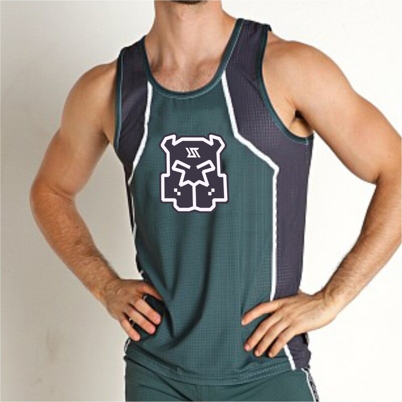 Maieu din plasă pentru bărbați SexyMan Play Lenjerie de noapte Vestă pentru gimnastică musculară Cămașă fără mâneci Culturism Maiote de fitness Îmbrăcăminte RT