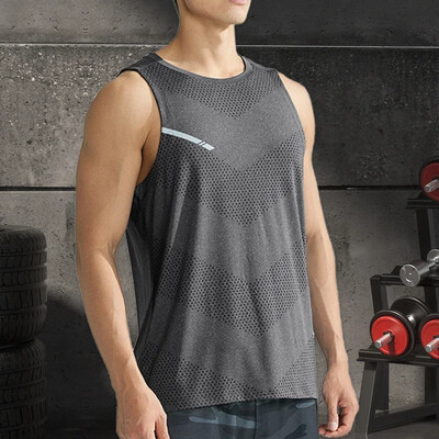 Bărbați de vară, cu uscare rapidă, îmbrăcăminte fitness, vară, cool, plajă, pentru călătorie, modă, sală, alergare, rezervor, tenis, tricouri, sport