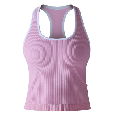 Nou Yoga Racerback Tank Top Alergare strâns Fitness Vestă sportivă cu uscare rapidă Uscare rapidă Îmbrăcăminte activă Top subțire Tricou tip singlet pentru femei
