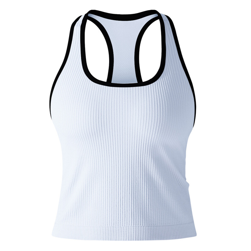 Nou Yoga Racerback Tank Top Alergare strâns Fitness Vestă sportivă cu uscare rapidă Uscare rapidă Îmbrăcăminte activă Top subțire Tricou tip singlet pentru femei