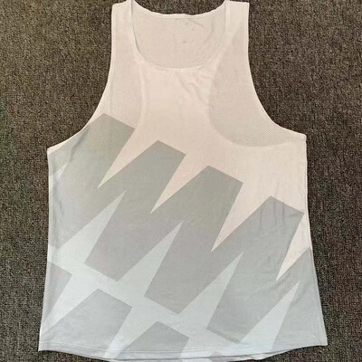 Vīriešu atlētiskie skriešanas topi īpaši vieglie maratona krekli, kas izgatavoti ar muguru, Dry Fit, treniņiem bez piedurknēm.